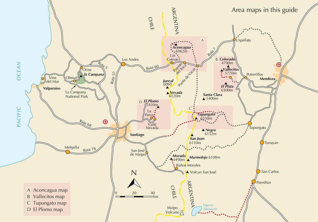 Guide de randonnées (en anglais) - Trekking & Mountaineering Aconcagua and the Southern Andes | Cicerone guide de randonnée Cicerone 