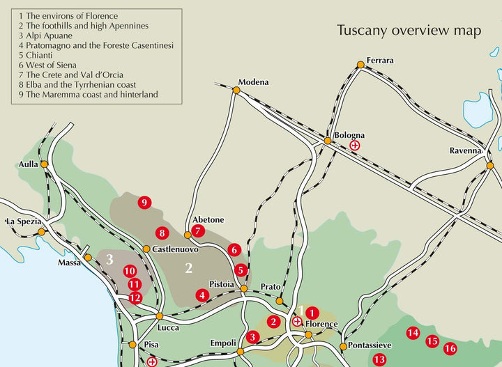 Guide de randonnées (en anglais) - Tuscany walking guide 43 walks | Cicerone guide de randonnée Cicerone 