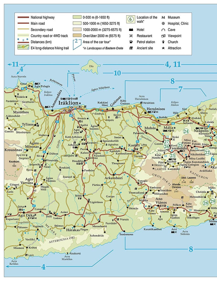 Guide de randonnées (en anglais) - Western Crete | Sunflower guide petit format Sunflower 