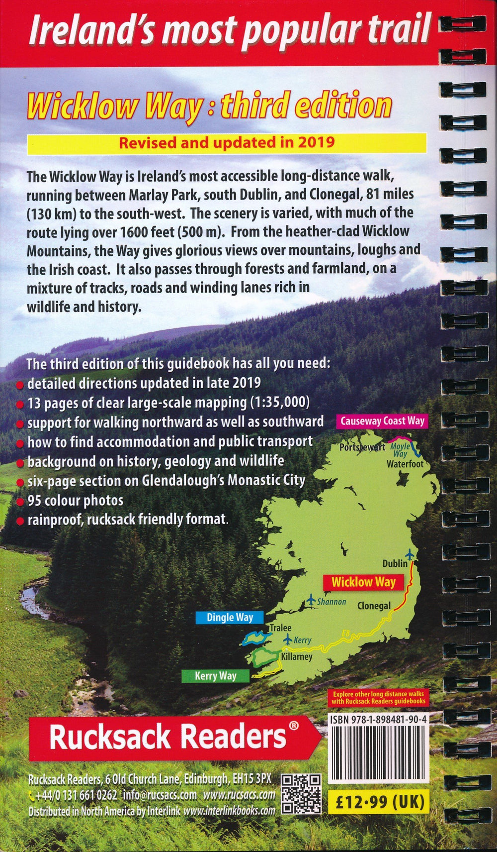 Guide de randonnées (en anglais) - Wicklow Way (Irlande) | Rucksack Readers guide de randonnée Rucksack Readers 
