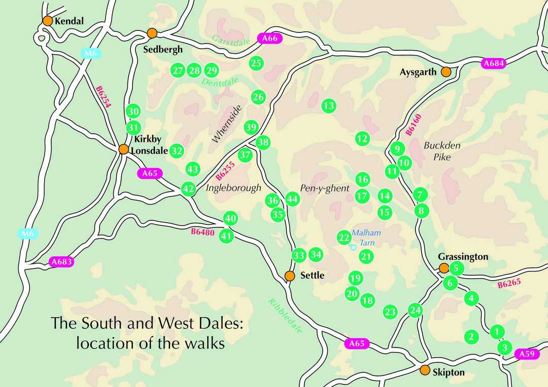 Guide de randonnées (en anglais) - Yorkshire Dales South & West | Cicerone guide de randonnée Cicerone 