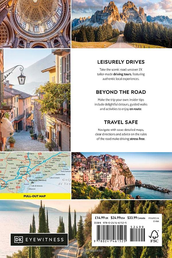 Guide de road trip (en anglais) - Northern & Central Italy | Eyewitness guide de voyage Eyewitness 