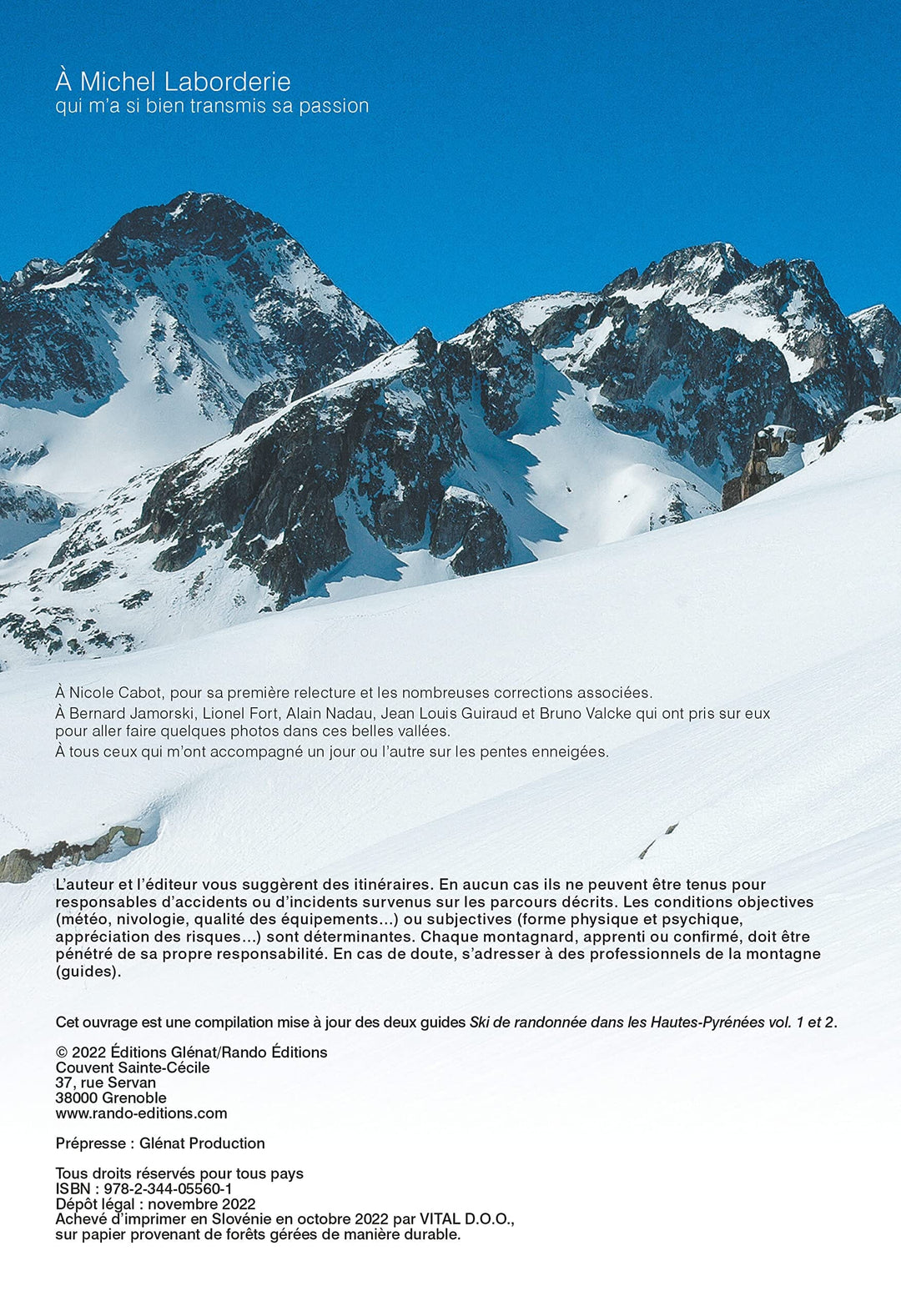 Guide de ski de randonnée - Hautes-Pyrénées, 128 itinéraires | Rando Editions guide de randonnée Rando Editions 