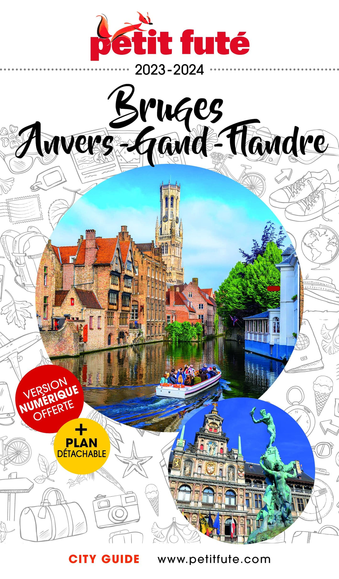 Guide de voyage - Bruges, Anvers, Gand, Flandres 2023/24 | Petit Futé guide de voyage Petit Futé 