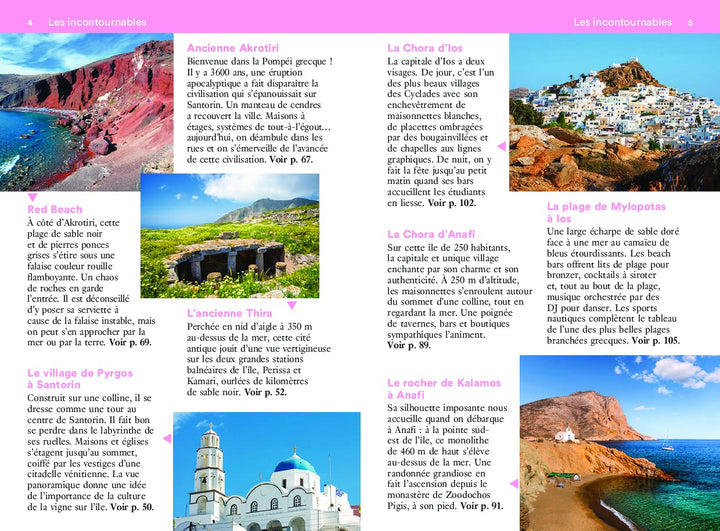 Guide de voyage de poche - Un Grand Week-end à Santorin, Anafi et Ios | Hachette guide de conversation Hachette 