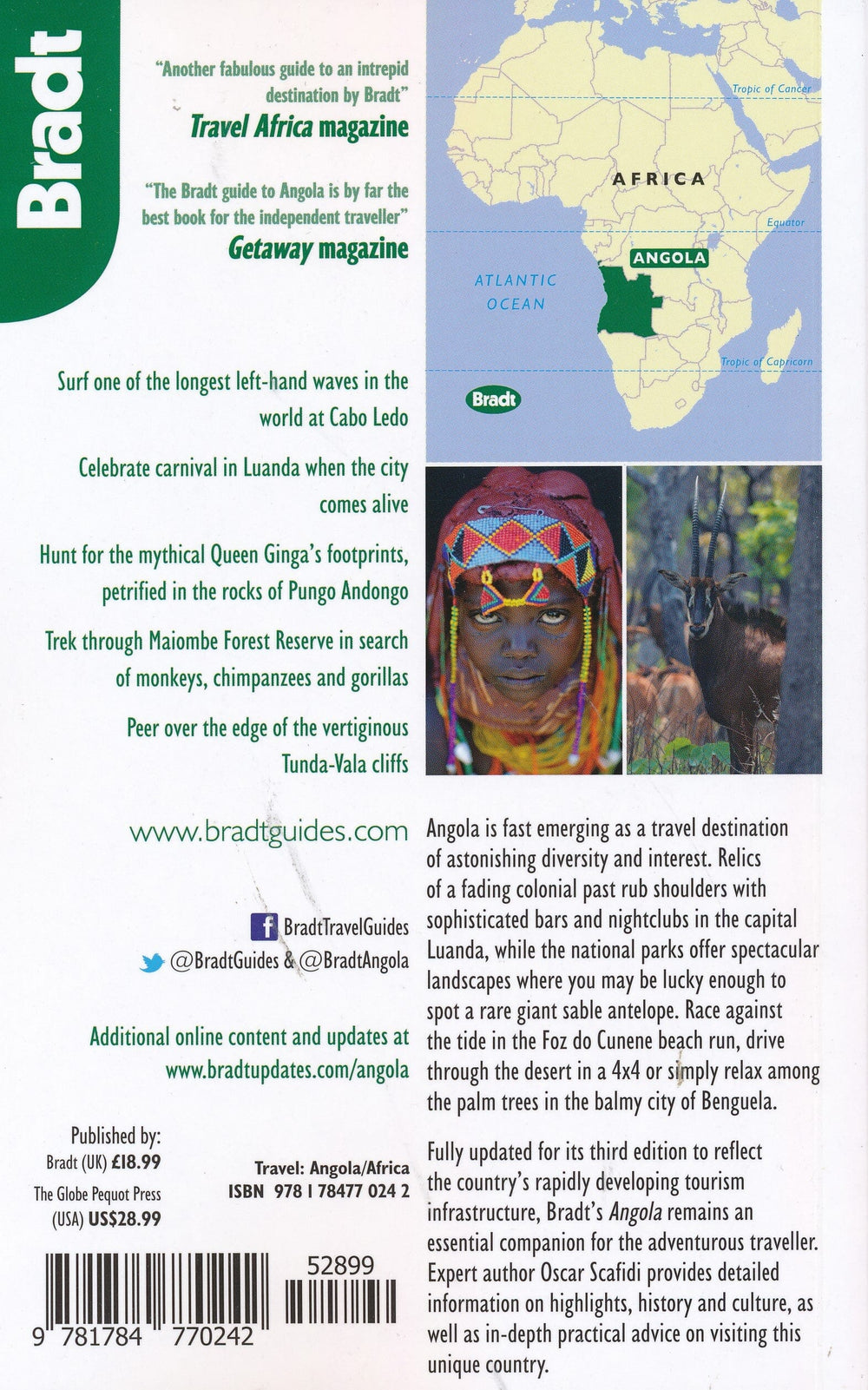 Guide de voyage (en anglais) - Angola | Bradt guide de voyage Bradt 
