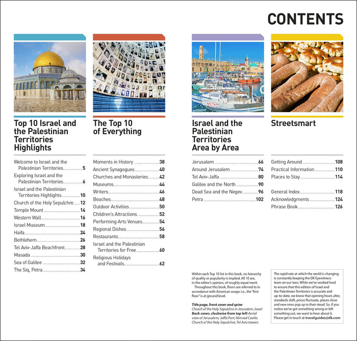 Guide de voyage (en anglais) - Israel & The Palestinian Territories Top 10 | Eyewitness guide petit format Eyewitness 