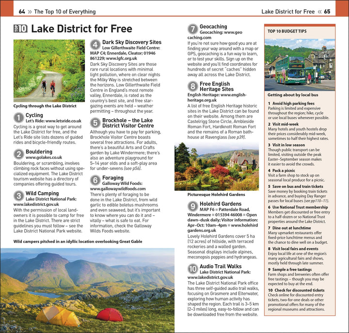 Guide de voyage (en anglais) - Lake District Top 10 | Eyewitness guide petit format Eyewitness 