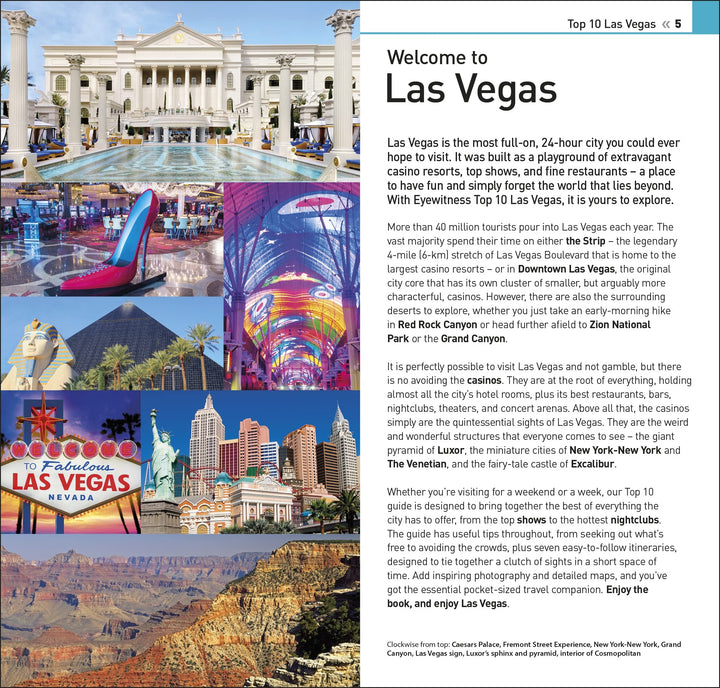 Guide de voyage (en anglais) - Las Vegas Top 10 | Eyewitness guide de conversation Eyewitness 