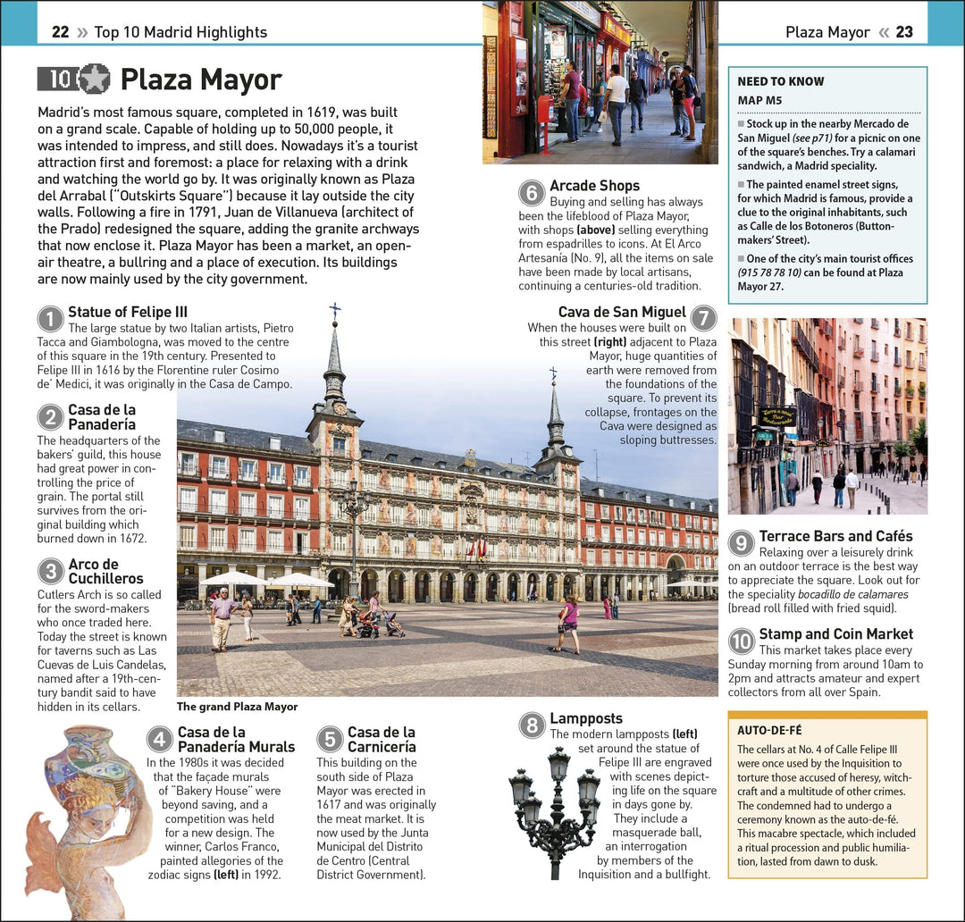 Guide de voyage (en anglais) - Madrid Top 10 | Eyewitness guide petit format Eyewitness 