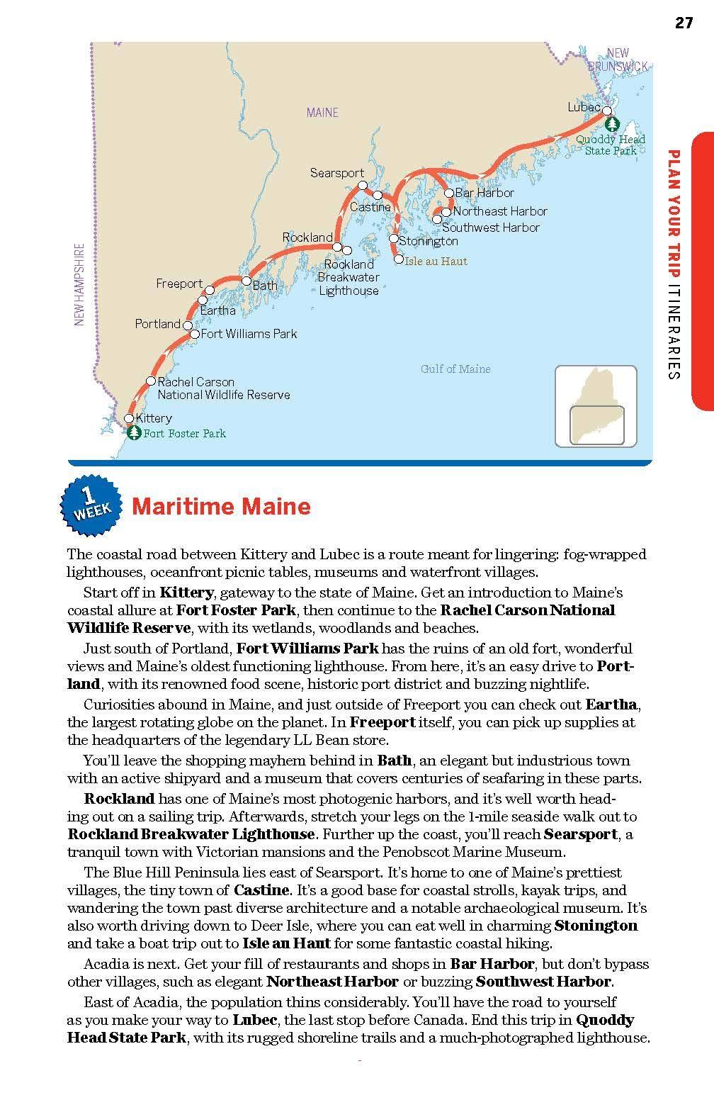 Guide de voyage (en anglais) - Maine & Acadia National Park | Lonely Planet guide de voyage Lonely Planet 