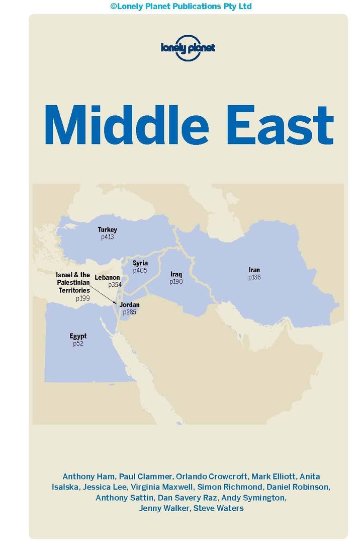 Guide de voyage (en anglais) - Middle East | Lonely Planet guide de voyage Lonely Planet 