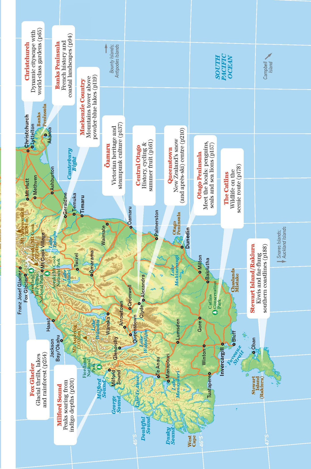 Guide de voyage (en anglais) - New Zealand's South Island - Édition 2021 | Lonely Planet guide de voyage Lonely Planet 