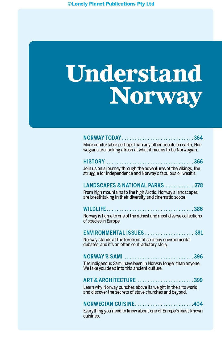 Guide de voyage (en anglais) - Norway | Lonely Planet guide de voyage Lonely Planet 