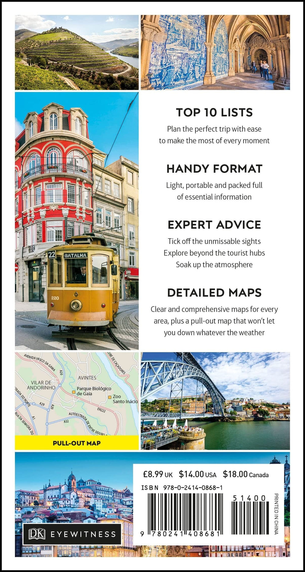 Guide de voyage (en anglais) - Porto Top 10 | Eyewitness guide petit format Eyewitness 