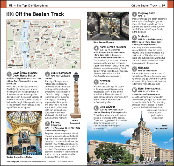 Guide de voyage (en anglais) - Prague Top 10 | Eyewitness guide petit format Eyewitness 