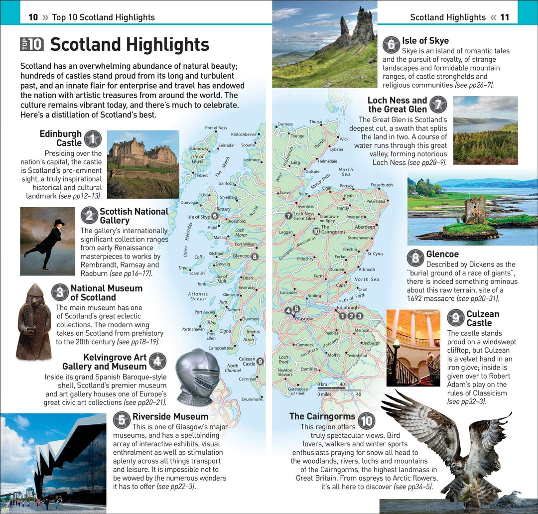 Guide de voyage (en anglais) - Scotland Top 10 | Eyewitness guide petit format Eyewitness 