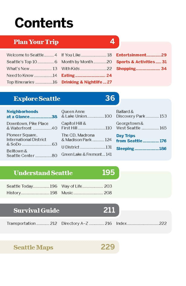 Guide de voyage (en anglais) - Seattle | Lonely Planet guide de voyage Lonely Planet EN 