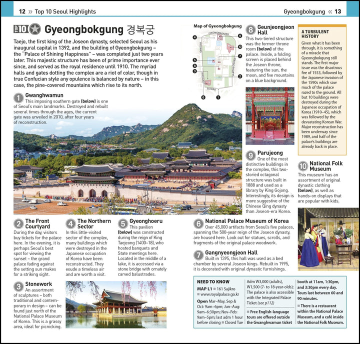 Guide de voyage (en anglais) - Seoul Top 10 | Eyewitness guide petit format Eyewitness 