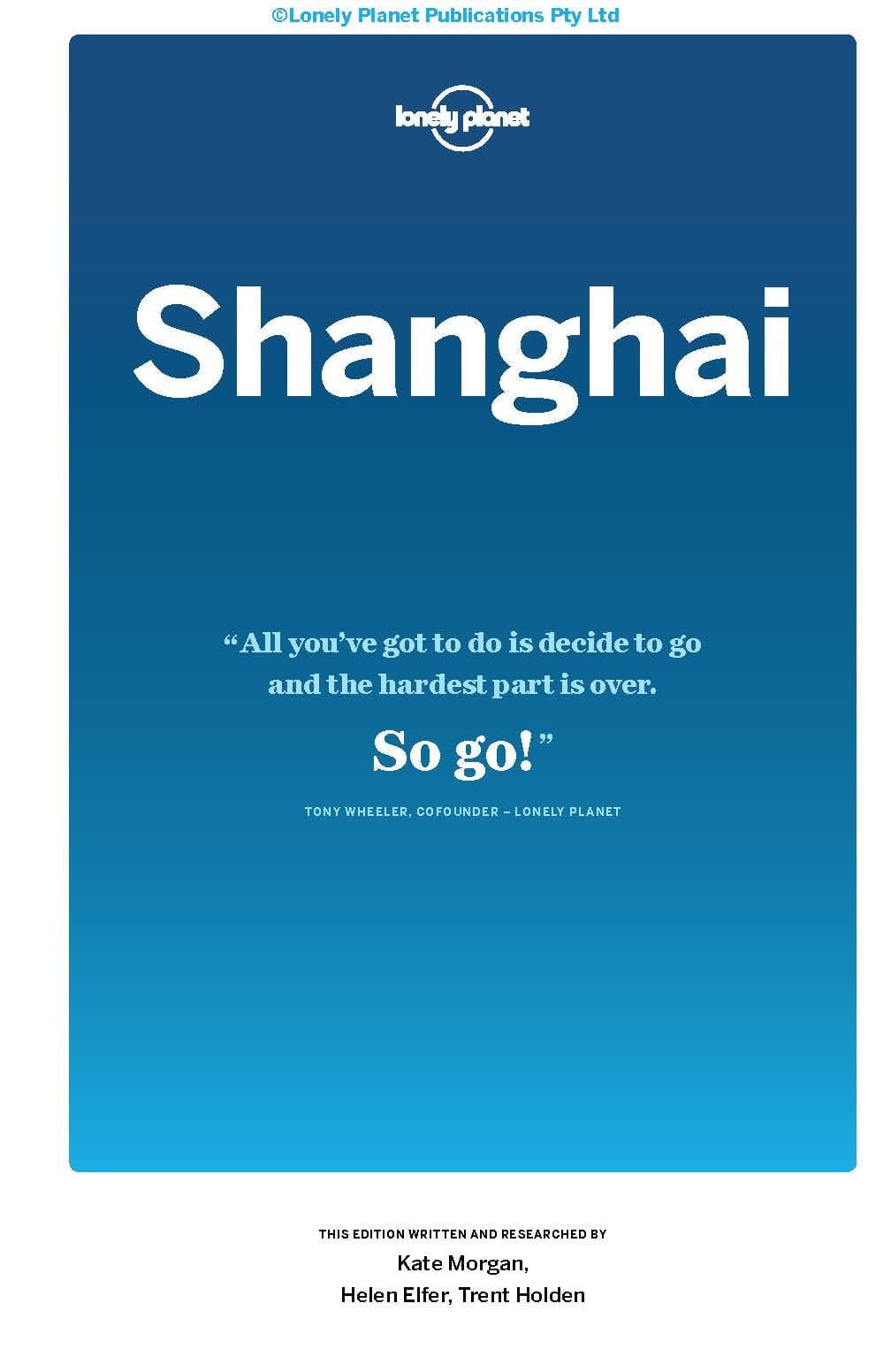 Guide de voyage (en anglais) - Shanghai | Lonely Planet guide de voyage Lonely Planet EN 