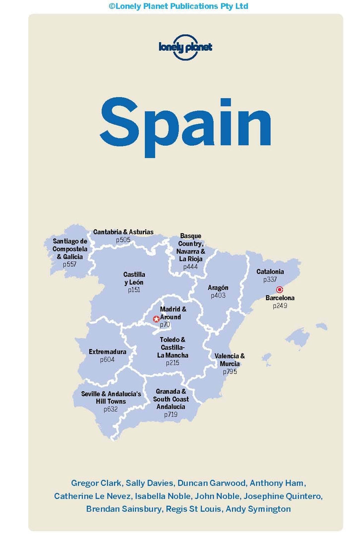 Guide de voyage (en anglais) - Spain | Lonely Planet guide de voyage Lonely Planet EN 