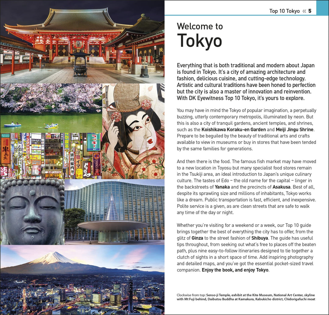 Guide de voyage (en anglais) - Tokyo Top 10 | Eyewitness guide petit format Eyewitness 