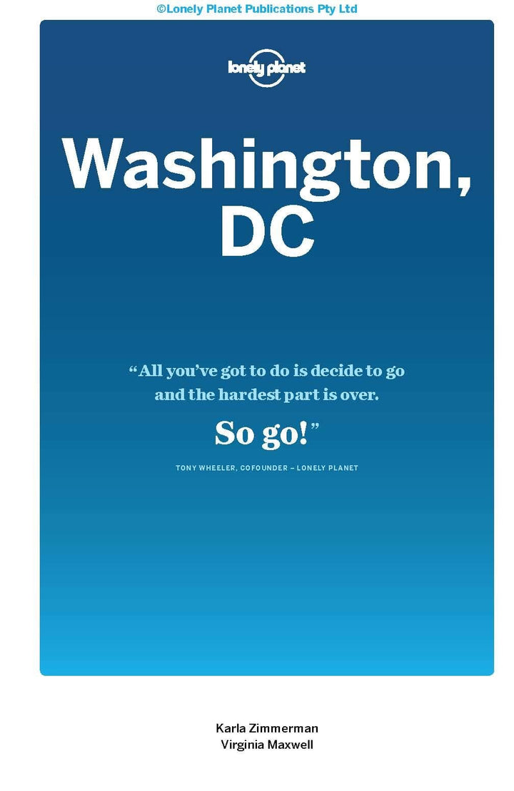Guide de voyage (en anglais) - Washington DC | Lonely Planet guide de voyage Lonely Planet EN 