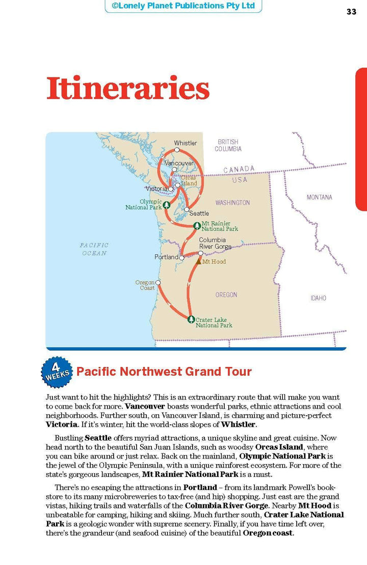 Guide de voyage (en anglais) - Washington, Oregon & Pacific Northwest | Lonely Planet guide de voyage Lonely Planet 