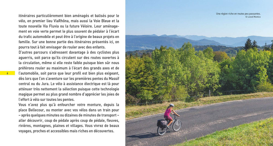 Guide de voyages à vélo et vélo électrique - Lyon et sa région | Glénat guide vélo Glénat 