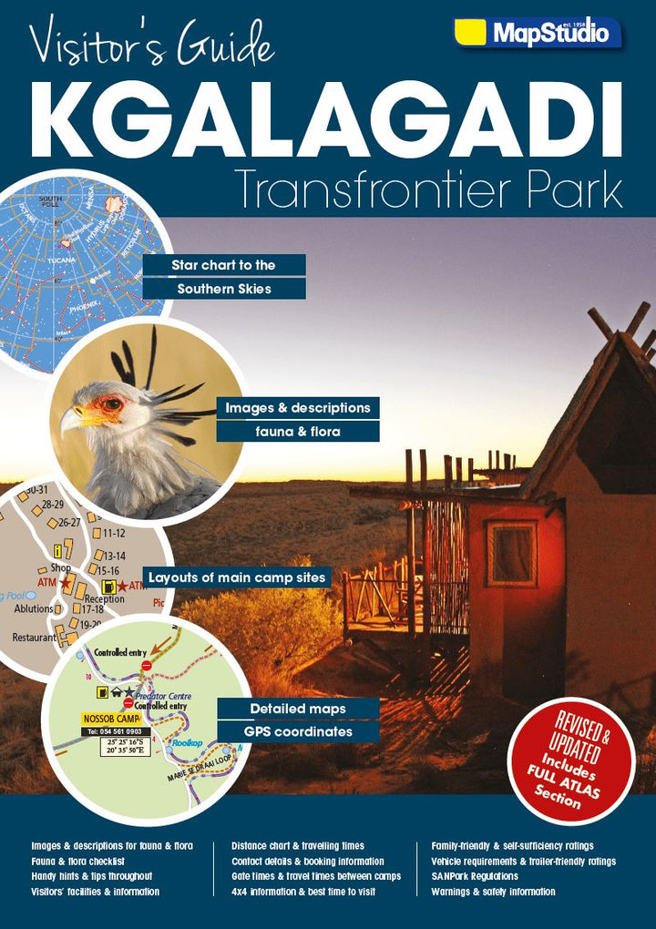 Guide du Kgalagadi Transfontier Park (Afrique du Sud, Botswana) - en anglais | MapStudio guide de voyage MapStudio 2019 