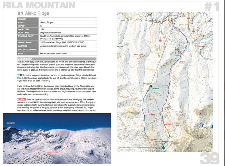Guide (en anglais) - Skiing the Balkans : Fifty backcountry descents in Bulgaria guide de voyage Dilibel 