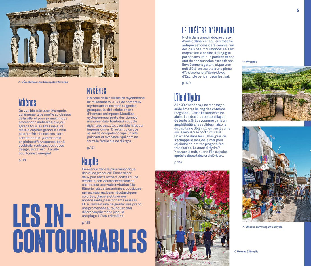 Guide Evasion - Grèce : Athènes et le Péloponnèse - Édition 2022 | Hachette guide de voyage Hachette 