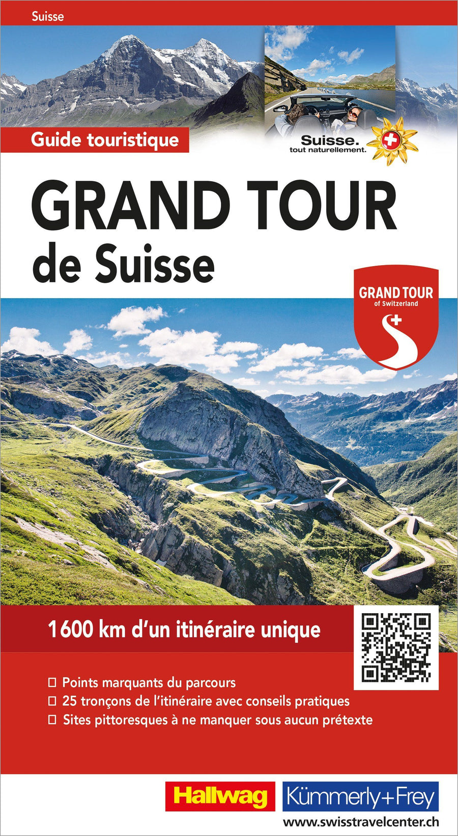 Guide touristique - Grand Tour de Suisse | Hallwag guide de voyage Hallwag 