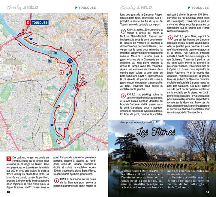 Guide vélo - Boucles à vélo autour de Toulouse | Chamina guide petit format Chamina 