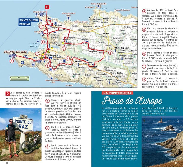 Guide vélo - Boucles à vélo en Sud Finistère | Chamina guide petit format Chamina 