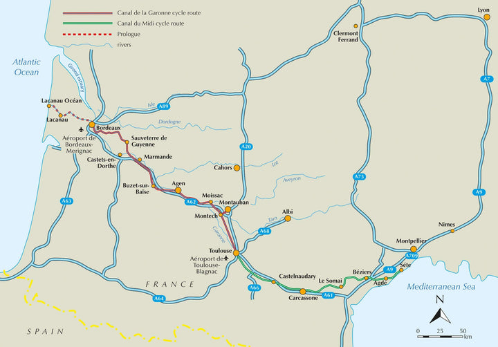 Guide vélo (en anglais) - Canal de Garonne, 300 km from Bordeaux to Toulouse | Cicerone guide vélo Cicerone 