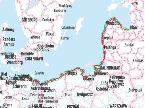 Guide vélo (en anglais) - Iron Curtain Trail - Baltic Sea cycling Route, From Riga to Lübeck | Bikeline guide de voyage Bikeline 