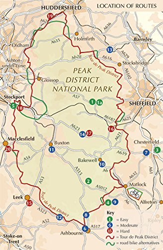 Guide vélo (en anglais) - Peak District cycling 21 routes in & around the Nat. Park | Cicerone guide vélo Cicerone 