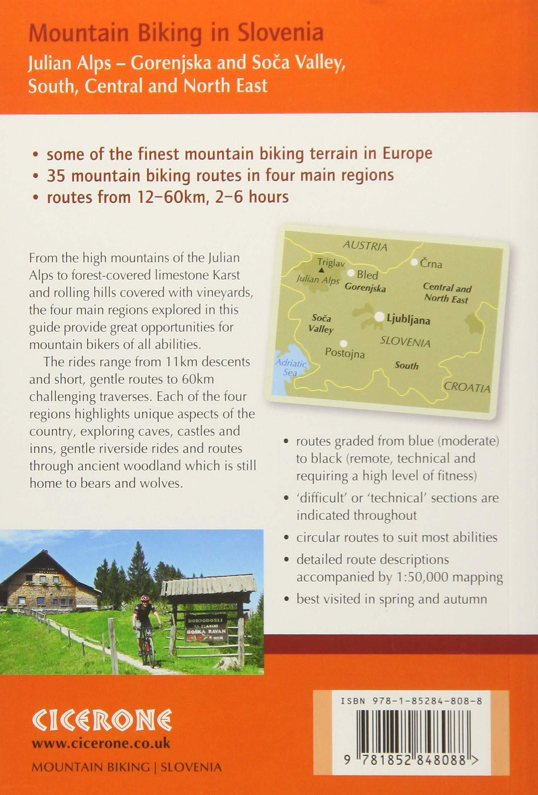 Guide vélo (en anglais) - Slovenia Mountain Biking in Slovenia | Cicerone guide vélo Cicerone 