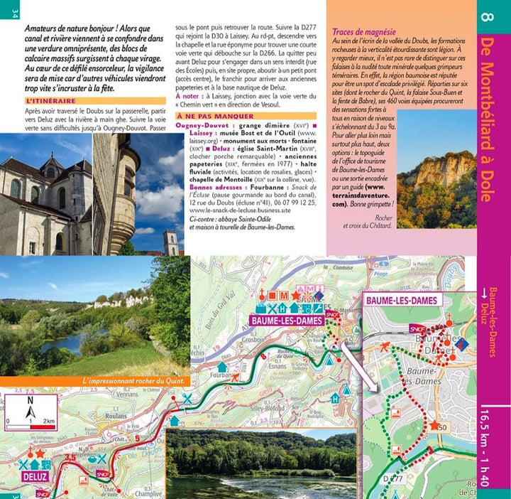 Guide vélo - Eurovélo 6, de Bâle à Nevers | Chamina guide petit format Chamina 