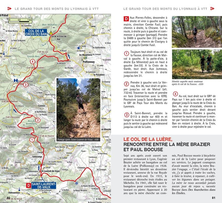 Guide vélo - Grande traversée du Rhône & Le grand tour des monts du Lyonnais | Chamina guide vélo Chamina 