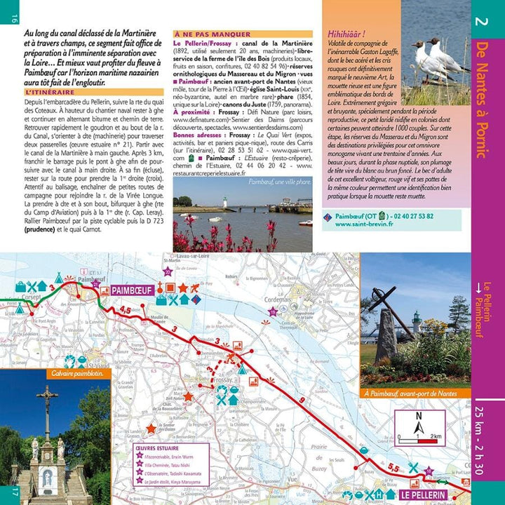Guide vélo - La Côte Atlantique, de Nantes à Hendaye | Chamina guide petit format Chamina 