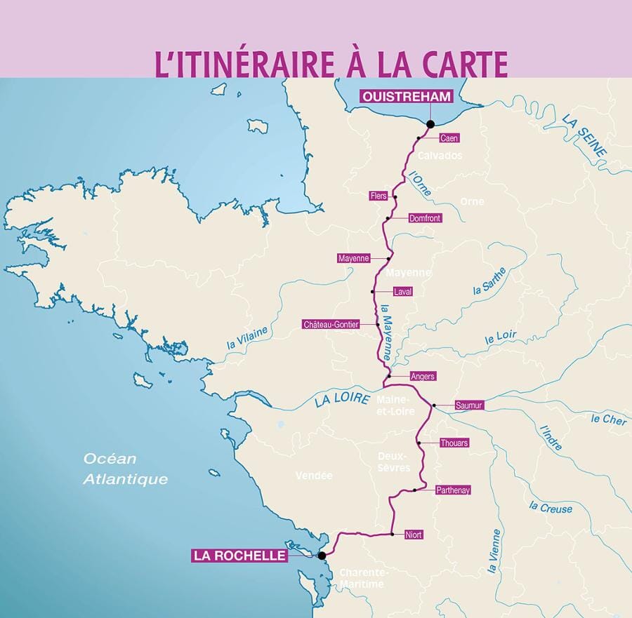 Guide vélo - La vélo Francette, de la Normandie à L'Atlantique | Chamina guide petit format Chamina 