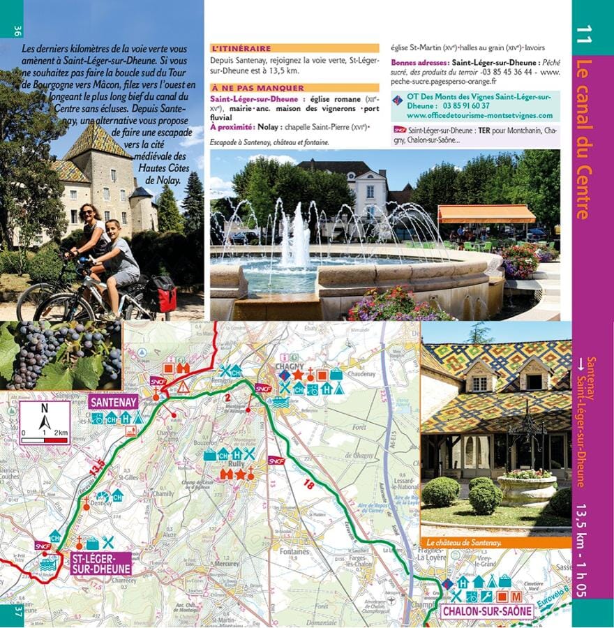 Guide vélo - Tour de Bourgogne | Chamina guide petit format Chamina 