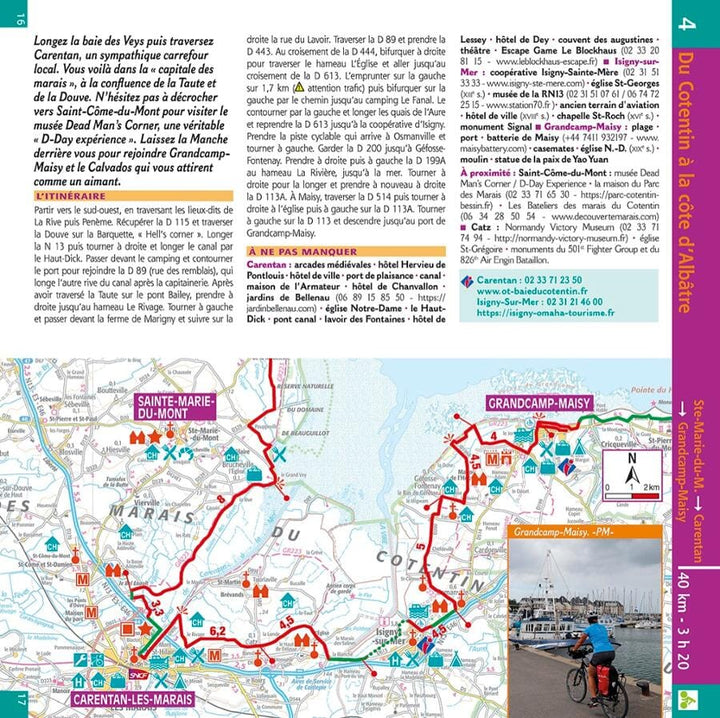 Guide vélo - Vélomaritime : Eurovélo 4, Cherbourg à Dunkerque | Chamina guide petit format Chamina 