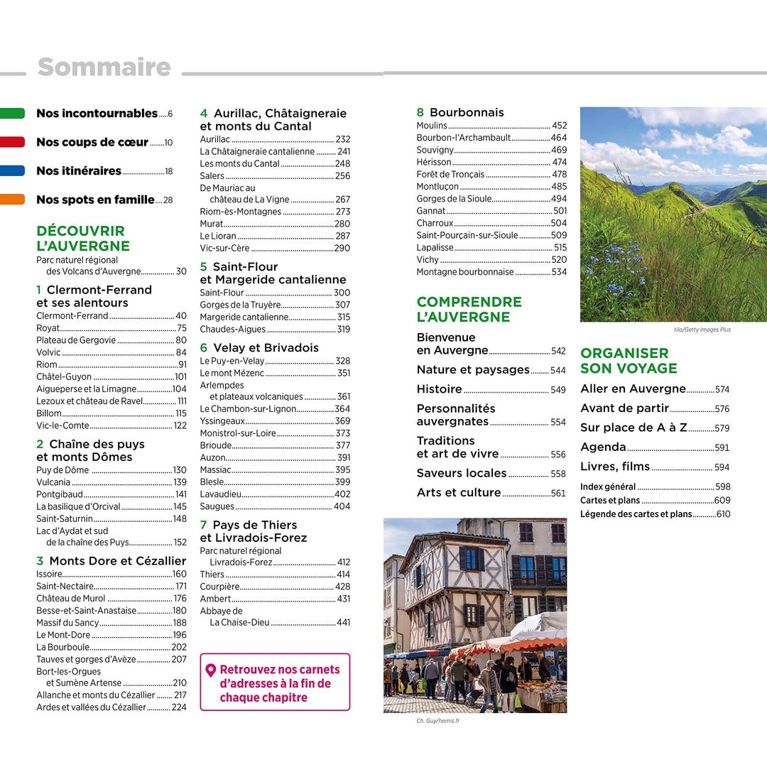 Guide Vert - Auvergne - Bourbonnais - Édition 2023 | Michelin guide de voyage Michelin 