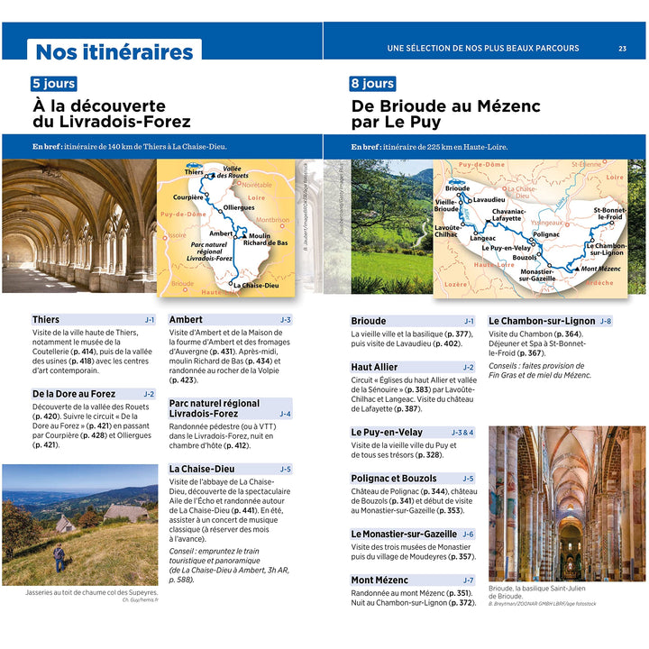 Guide Vert - Auvergne - Bourbonnais - Édition 2023 | Michelin guide de voyage Michelin 