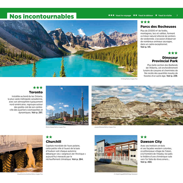 Guide Vert - Canada Ouest, de Montréal à Vancouver, du Yukon au Nunavut - Édition 2023 | Michelin guide de voyage Michelin 