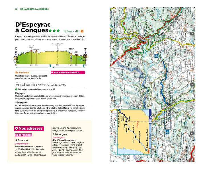 Guide Vert - Chemin de Saint-Jacques-de-Compostelle : Du Puy-en-Velay à saint-Jean-Pied-de-Port - Édition 2022 | Michelin guide de voyage Michelin 