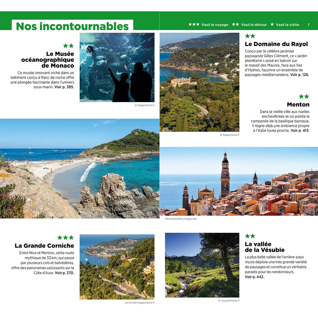 Guide Vert - Côte d'Azur : Var, Alpes-Maritimes, Monaco - Édition 2023 | Michelin guide de voyage Michelin 
